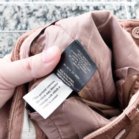 Anthropologie The Essential Velvet Slim Trousers - Picture 9 of 9